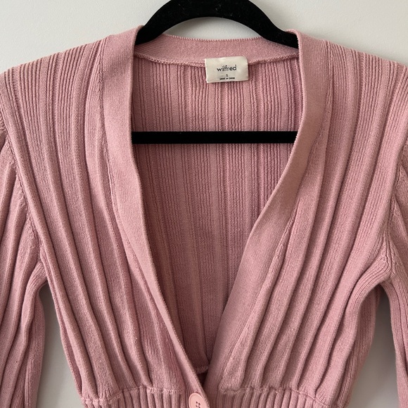 Aritzia Wilfred Plunge Front Cardigan - Picture 4 of 5